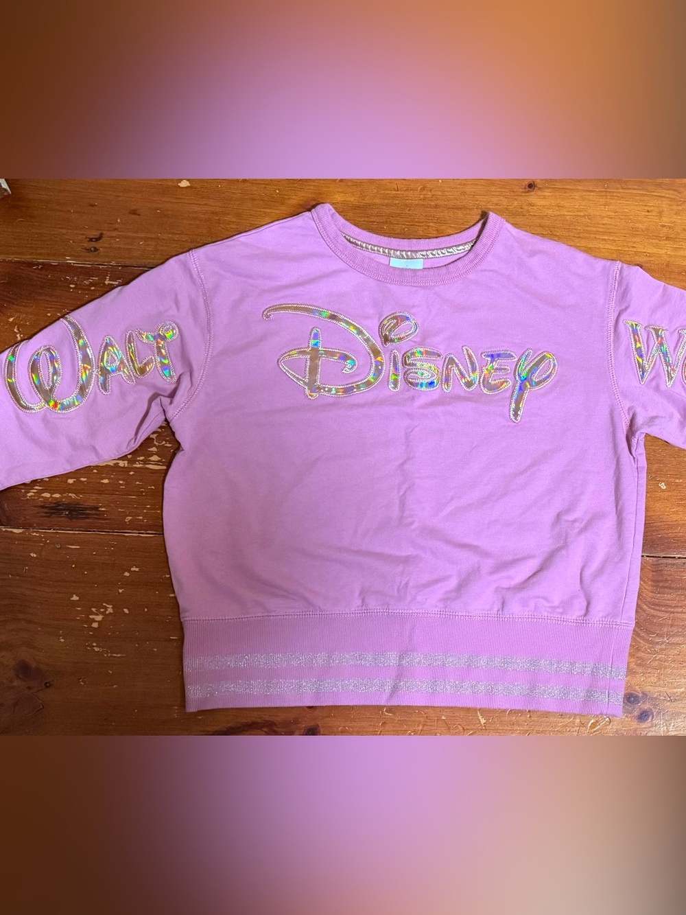 Walt Disney World iridescent 50th anniversary sweatshirt
